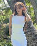 Women Casual Sleeveless knitting Maxi Dress