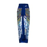 Spring One Piece Female Flower Swimsuit Beach Holidays Skirt Spring Two Piec Swimwear Set