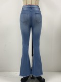 Women Ripped Denim Pant