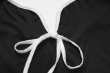 Women's Summer Chic V-Neck Midi Dress Strap Slim Bodycon Dress