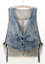Trendy Denim Vest Women's Loose Summer Sleeveless Short Jacket