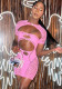 Women's Sexy Diamond Ripped Lace Strapless Night Dress Cape Top Set
