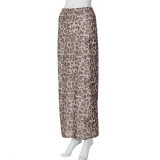 Women Summer Leopard Print Skirt