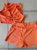 Women Casual tank top and shorts two-piece set