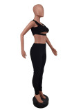 Women Sleeveless Top and Pant Two-piece Set
