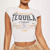 Women Printed Crop T-Shirt