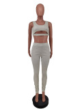 Women Sleeveless Top and Pant Two-piece Set