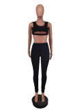 Women Sleeveless Top and Pant Two-piece Set