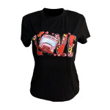 Women short sleeve printed T-shirt