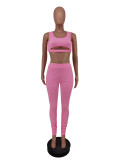 Women Sleeveless Top and Pant Two-piece Set