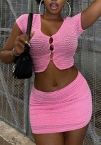 Fashion Sexy Top Bodycon Skirt Casual Two-Piece Set Fashion Sexy Top Bodycon Skirt Casual Two-Piece Set