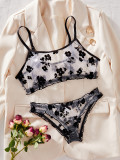 Sexy See Through Lace Two-Piece Lingerie Set