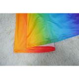 Fashion Women's Sleeveless Printed Sexy Deep V Slim Dress