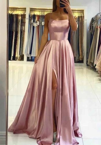 Women Bridesmaid Dresses Sexy Slit Prom Evening Dresses（Processing time need 3-6 days）