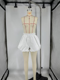 Women Solid Puffy Puff Shorts