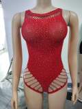 Women Nightclub Starry Beaded Mesh Dress Sexy Lingerie