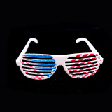 American Flag Blind Glasses Holiday Decorative Glasses Party Plastic Glasses