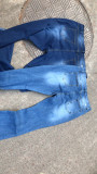 Women Stretch Ripped Denim Bell Bottom Pants
