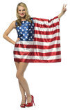Summer Clothing Flag Print Dress