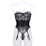 Women Camisole Breast Corset Bodysuit Sexy Lingerie