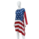 Summer Clothing Flag Print Dress