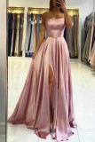 Women Bridesmaid Dresses Sexy Slit Prom Evening Dresses（Processing time need 3-6 days）