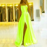 Women Bridesmaid Dresses Sexy Slit Prom Evening Dresses（Processing time need 3-6 days）
