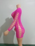 Women Hollow See-Through Net Stretch Jumpsuit Sexy Lingerie