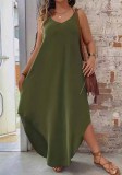 Women Holidays Casual Halter Neck Camisole Dress