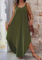 Women Holidays Casual Halter Neck Camisole Dress