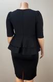 Plus Size Women Elegant Dress