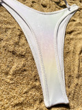 Women Bikini Gradient Backless Lace-Up Swimsuit