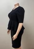 Plus Size Women Elegant Dress