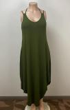 Women Holidays Casual Halter Neck Camisole Dress