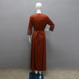 Muslim Beaded Evening Dress