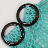 Sexy Halter Neck Mesh Slim High Slit Fashion Solid Color Long Dress