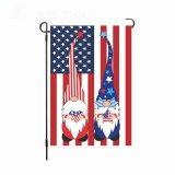 Linen Double-Sided Hanging Flag Yard Decoration American Garden Flag