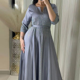 Muslim Beaded Evening Dress