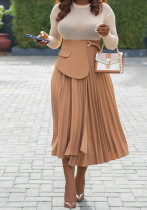 Women Summer Irregular Lace Pleated Skirt