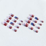 Women Square Toe Nail Art Fake Nails - 24 Pieces