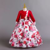 Children's Princess Dress Floral Chiffon Dress