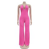Women Solid off Shoulder Jumpsuit
