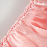Women Summer Solid Pleated Mini Skirt