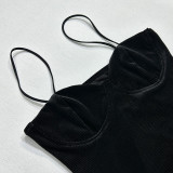 Women Summer Solid Bodycon Maxi Dress
