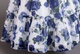 Children's Princess Dress Floral Chiffon Dress