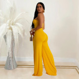 Women Solid off Shoulder Jumpsuit