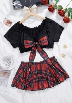 Sexy Lingerie Student Wear College Cos Uniform Temptation Short Skirt Set Sexy Lingerie Student Wear College Cos Uniform Temptation Short Skirt Set