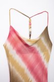 Women's Summer Tie-Dye Strap Long Dress