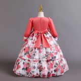 Children's Princess Dress Floral Chiffon Dress