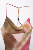 Women's Summer Tie-Dye Strap Long Dress